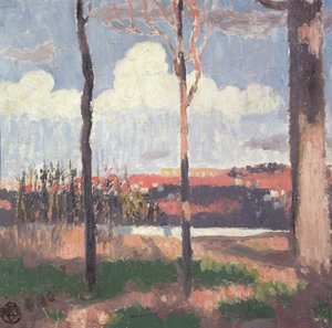 Marly vízvezeték Pecqből nézve alkotó: Maurice Denis