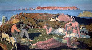 The Green Beach, Perros Guirec, 1909.