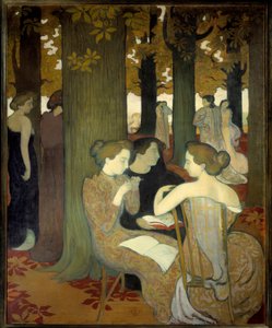 A múzsák vagy a parkban alkotó: Maurice Denis