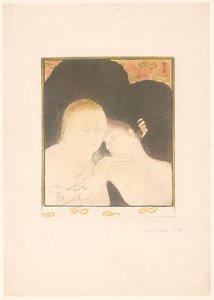 Nő átölelve fiatal férfit alkotó: Maurice Denis
