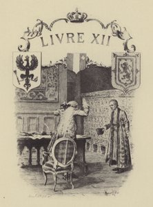 Illusztráció Jean-Jacques Rousseau vallomásai XII. könyvéhez (metszet) alkotó: Maurice Leloir