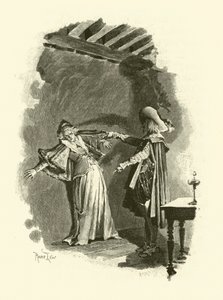 Illusztráció a három testőrhöz (metszet) alkotó: Maurice Leloir