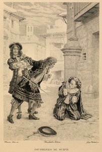 Les fourberies de Scapin by Moliere alkotó: Maurice Leloir