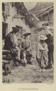 Hős szökőkútja (mélynyomás) alkotó: Maurice Leloir