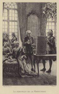 A Marechale portréja (mélynyomás) alkotó: Maurice Leloir