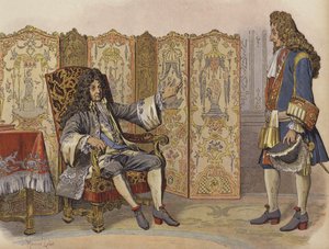 Villars látogatása XIV. Lajos királynál Marlyban alkotó: Maurice Leloir