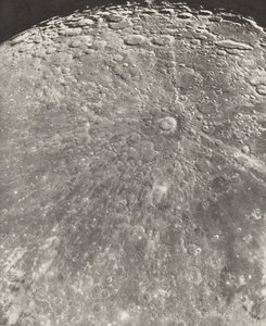Fényképezze le a holdsugárzást a Tycho-ból – emelkedő fázis, 1899 alkotó: Maurice Loewy