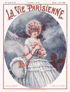 A Parisian Life magazin borítója, 1922 alkotó: Maurice Millière