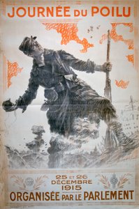 Hairy Day 1915. december 25. és 26., francia első világháborús plakát, 1915.