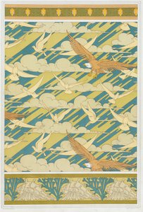 Designs tapéta szegély Squash Bug, pub. 1897. alkotó: Maurice Pillard Verneuil