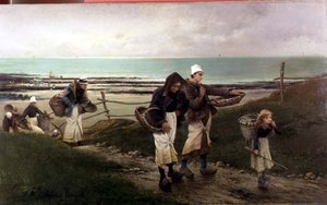 Breton jelenet alkotó: Maurice Poirson