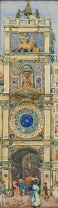Uhrturm, Markusplatz, Venedig alkotó: Maurice Prendergast