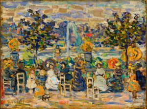 A Luxembourg-kertben alkotó: Maurice Prendergast