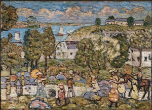 Táj Nahant közelében alkotó: Maurice Prendergast