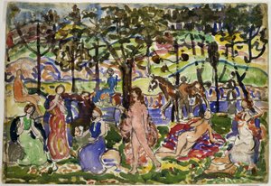 Park jelenet alkotó: Maurice Prendergast