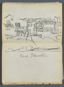 Vázlatkönyv- The Granite Shore Hotel, Rockport, 080. és 81. oldal: "East Gloucester"