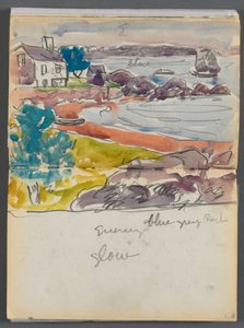 Vázlatkönyv- The Granite Shore Hotel, Rockport, 138. és 139. oldal: "Esti ragyogás"