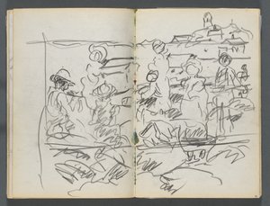 Sketchbook, The Dells, 127. szám, 098. és 99. oldal: Figurák a tájban
