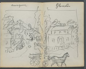Sketchbook, The Dells, 127. szám, 176. és 177. oldal: "Annisquam - Glocester"