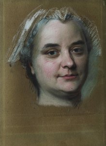 Madame Pèlerin portréja. alkotó: Maurice Quentin de La Tour