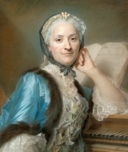 Madame Anne-Jeanne Cassanéa de Mondonville, született Boucon (1708-1780) portréja alkotó: Maurice Quentin de Latour