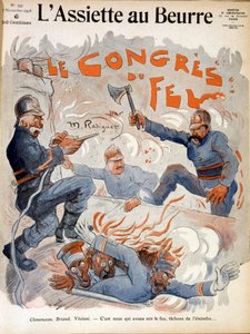 A francia államférfiak, Aristide Briand, Georges Clemenceau és Rene Viviani