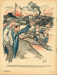 A vajtányér, 381. szám, szatirikus színben alkotó: Maurice Radiguet