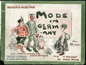 in Mode Németországban, kb. 1915 - 14-18-as háború, Németország Poroszország, divat, csúfság alkotó: Maurice Radiguet