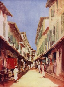 Egy utca Zanzibárban (színes litó)