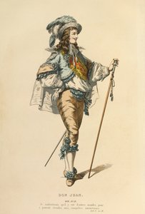 Jelmez Don Juan szerepéhez, 1868 körül (metszet) alkotó: Maurice Sand