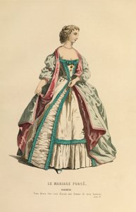 Jelmez Dorimene szerepéhez, 1868 körül (metszet) alkotó: Maurice Sand