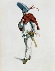 Fritellino A „Masques et bouffons” (olasz vígjáték) című filmből, Maurice Sand szövege és rajzai, A. Manceau rézkarcai, Georges Sand előszó, Párizs, Michel Lévy Frères alkotó: Maurice Sand