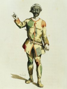 Harlekin 1570-ben, Maurice Sand (1823-1889) alkotó: Maurice Sand