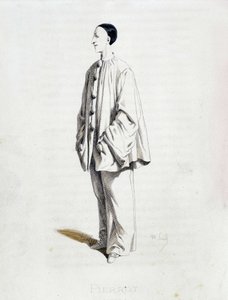Pierrot a „Masques et bouffons”-ból (olasz vígjáték), Maurice Sand szövege és rajzai, A. Manceau rézkarcai, Georges Sand előszó, Párizs, Michel Lévy Frères