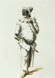 Pulcinella 1700-ban, Maurice Sand (1823-1889) alkotó: Maurice Sand