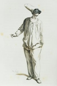 Pulcinella 1800-ban, Maurice Sand (1823-1889) alkotó: Maurice Sand