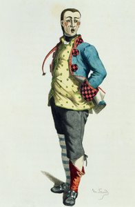 Stenterello 1858-ban, Maurice Sand (1823-1889) alkotó: Maurice Sand