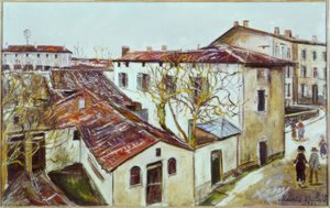 A szent Ars-i plébános plébániája alkotó: Maurice Utrillo