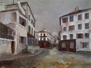 A Rue Norvins utca alkotó: Maurice Utrillo