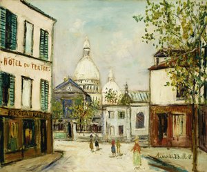 A Sacré-Cœur templom Montmartre-ban alkotó: Maurice Utrillo
