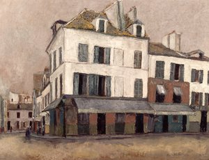 Place du Tertre Montmartre-ban alkotó: Maurice Utrillo