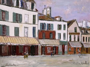 La Mere Catherine étterem, Montmartre alkotó: Maurice Utrillo