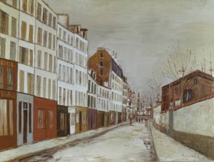 Poissonniers utca alkotó: Maurice Utrillo