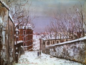 Rue du Mont-Cenis Montmartre-ban alkotó: Maurice Utrillo