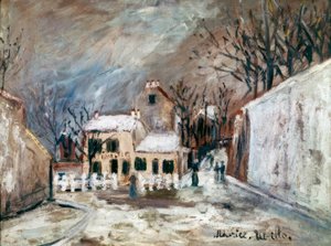 Hó a Montmartre-on alkotó: Maurice Utrillo