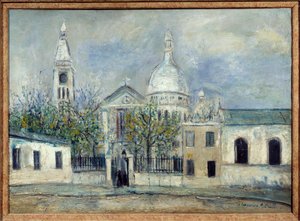 A Szent Péter-templom Montmartre-ban alkotó: Maurice Utrillo