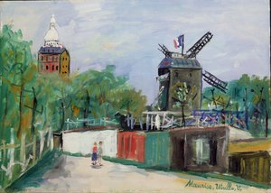 A Moulin de la Galette, Montmartre, 1951 körül (olaj, vászon)
