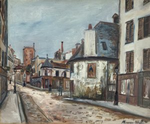A „La Belle Gabrielle” kocsmája alkotó: Maurice Utrillo