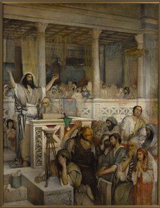Le Christ prédikál egy kafarnaumot – Krisztus prédikál Kapernaumban – Maurycy Gottlieb (1856-1879). Olajfestmény