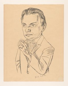 Önarckép cigarettával alkotó: Max Beckmann (signed by artist)